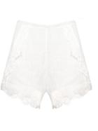 Ermanno Scervino Embroidered Short Shorts - White