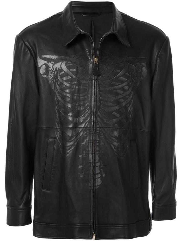 Doublet Skeleton Print Jacket - Black