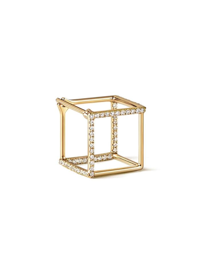 Shihara Diamond Square Earring 10 (03) - Metallic