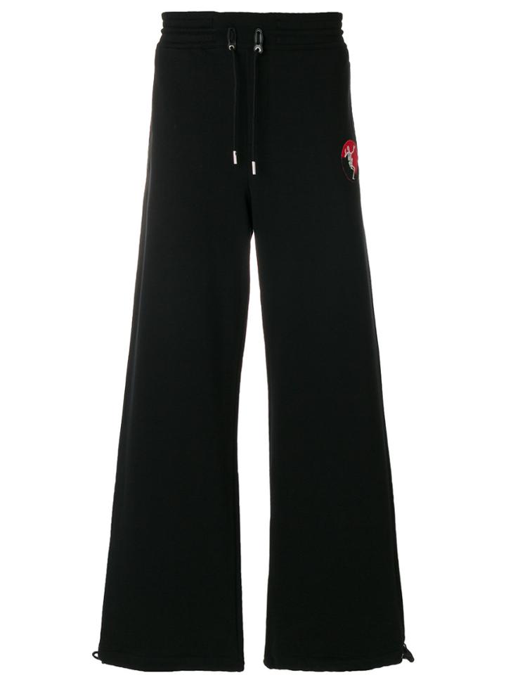 Alexander Mcqueen Wide-leg Trousers - Black