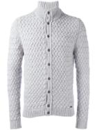 Woolrich Woven Cardigan, Men's, Size: Xl, Grey, Wool/polyamide