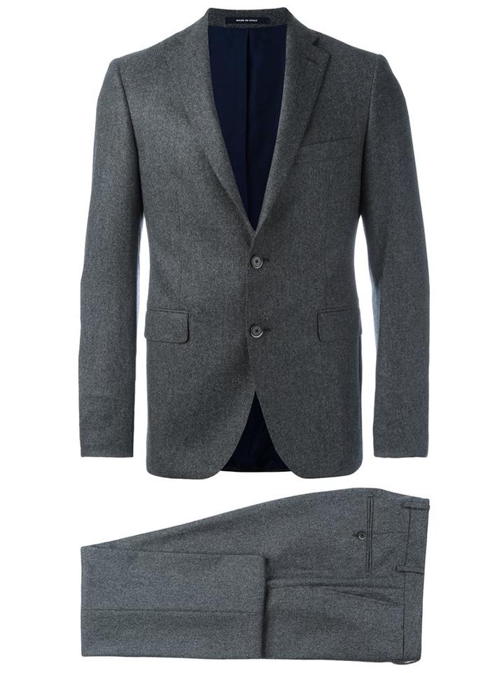 Dinner Two Piece Suit, Men's, Size: 50, Grey, Cupro/virgin Wool
