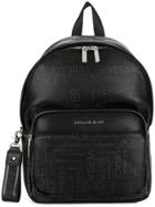 Versace Jeans Logo Print Backpack - Black