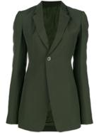 Rick Owens Fitted Waist Jacket - Green