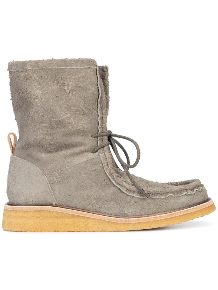 Hender Scheme Shaggy Boots - Grey
