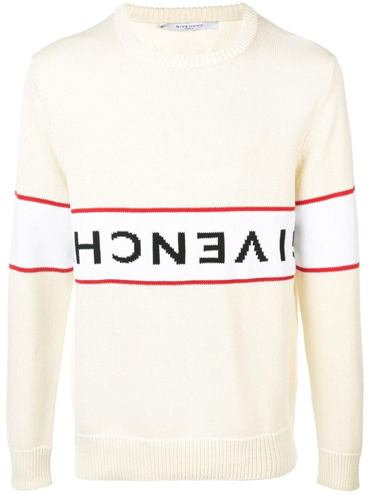 Givenchy Logo Sweater - Neutrals