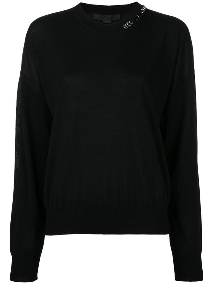 Alexander Wang Pierced Collar Jumper - Black
