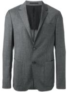Z Zegna Patch Pockets Blazer, Men's, Size: 46, Grey, Cupro/wool