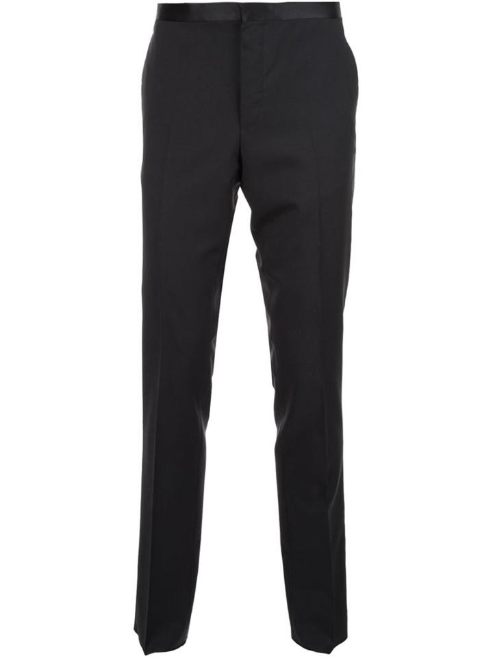 Lanvin Tailored Trousers, Men's, Size: 50, Black, Wool