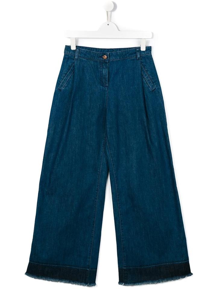 Une Fille Wide Leg Jeans, Girl's, Size: 14 Yrs, Blue