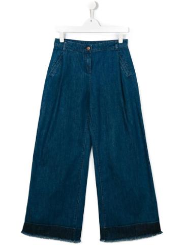 Une Fille Wide Leg Jeans, Girl's, Size: 14 Yrs, Blue