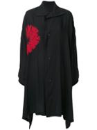 Y's Tie-dye Detail Shirt Dress - Black