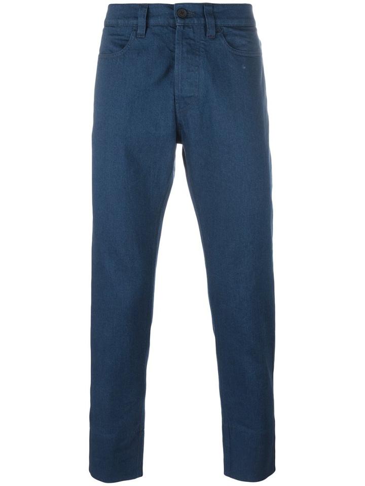 Marni Straight Leg Trousers, Men's, Size: 31, Blue, Cotton