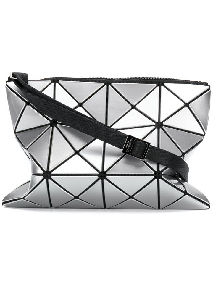 Bao Bao Issey Miyake Geometric Flat Crossbody Bag - Grey