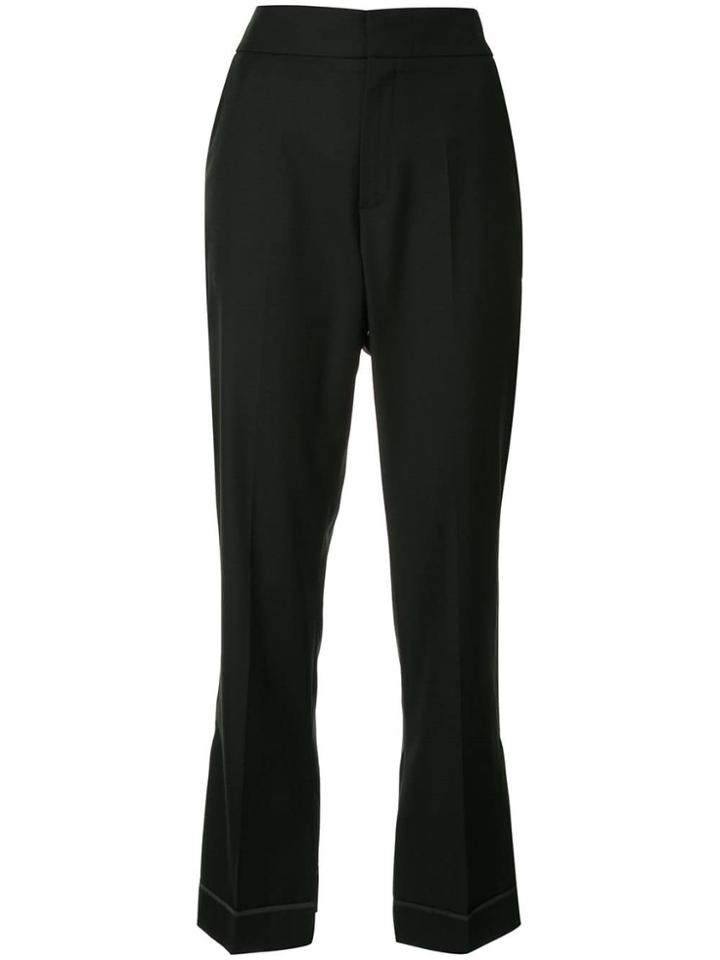 Gauchère High-waisted Trousers - Black
