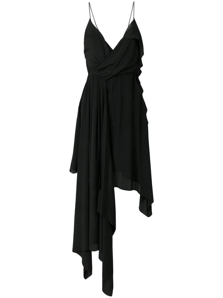 Off-white Draped Princess Dress - Black