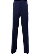 Gucci Vintage Loose Trousers, Men's, Size: 50, Blue, Cotton/wool
