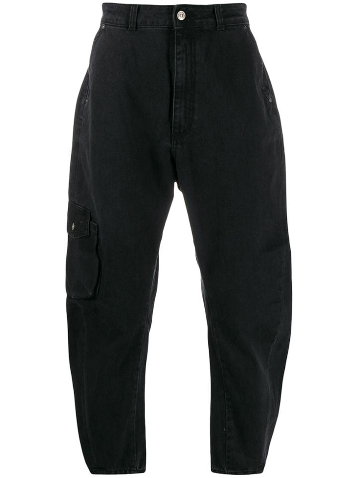 Tom Wood High-waist Tapered Jeans - Black