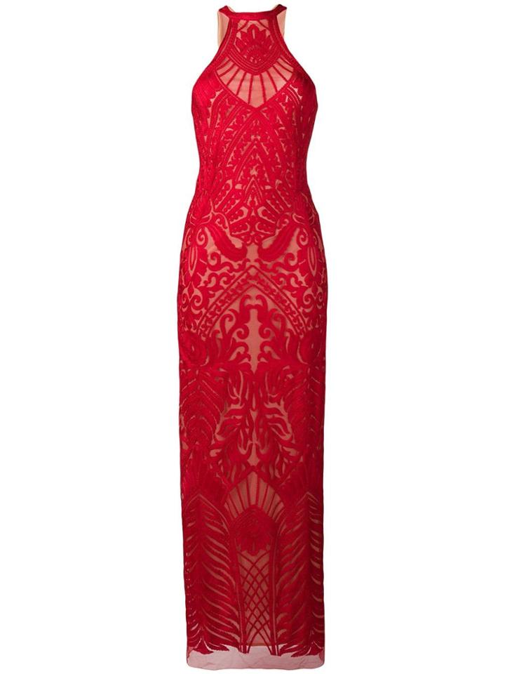 Galvan Atlas Gown - Red