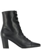 Michel Vivien Addison Lace-up Boots - Black