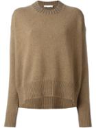 Giada Benincasa Studded Trim Jumper, Women's, Size: Small, Nude/neutrals, Wool