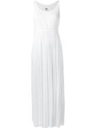 Mm6 Maison Margiela Pleated Front Dress, Women's, Size: S, White, Viscose/polyester
