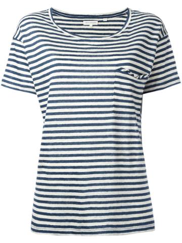 Chinti And Parker Breton Stripe T-shirt, Women's, Size: Large, Blue, Cotton