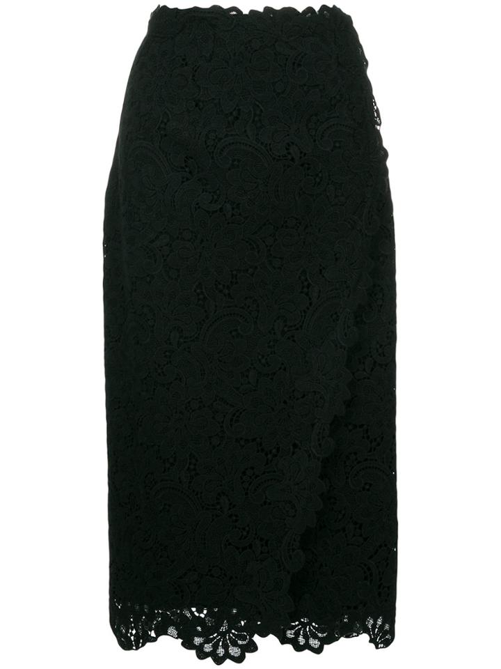 Ermanno Scervino Lace Overlay Skirt - Black