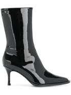 Mcq Alexander Mcqueen Pointed Stiletto Boots - Black