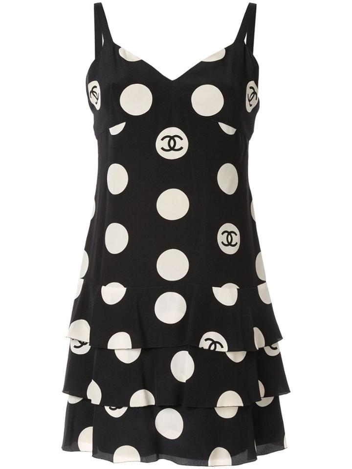 Chanel Pre-owned 1997 Sleeveless One Piece Dress - Black