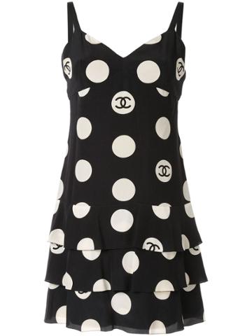 Chanel Pre-owned 1997 Sleeveless One Piece Dress - Black