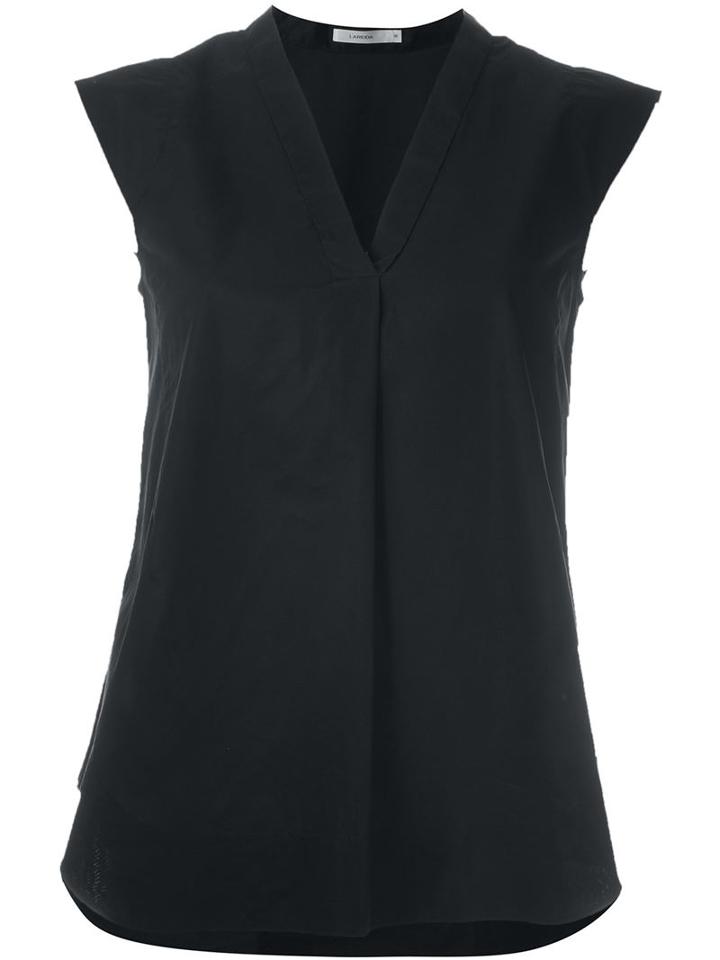 Lareida V-neck Poplin Top