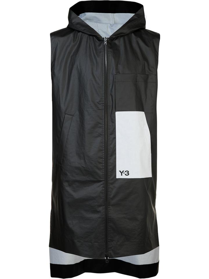 Y-3 Sleeveless Hoodie, Men's, Size: Xs, Black, Cotton
