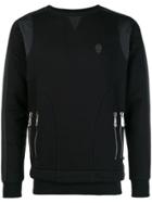 Philipp Plein Zip Detail Sweatshirt - Black