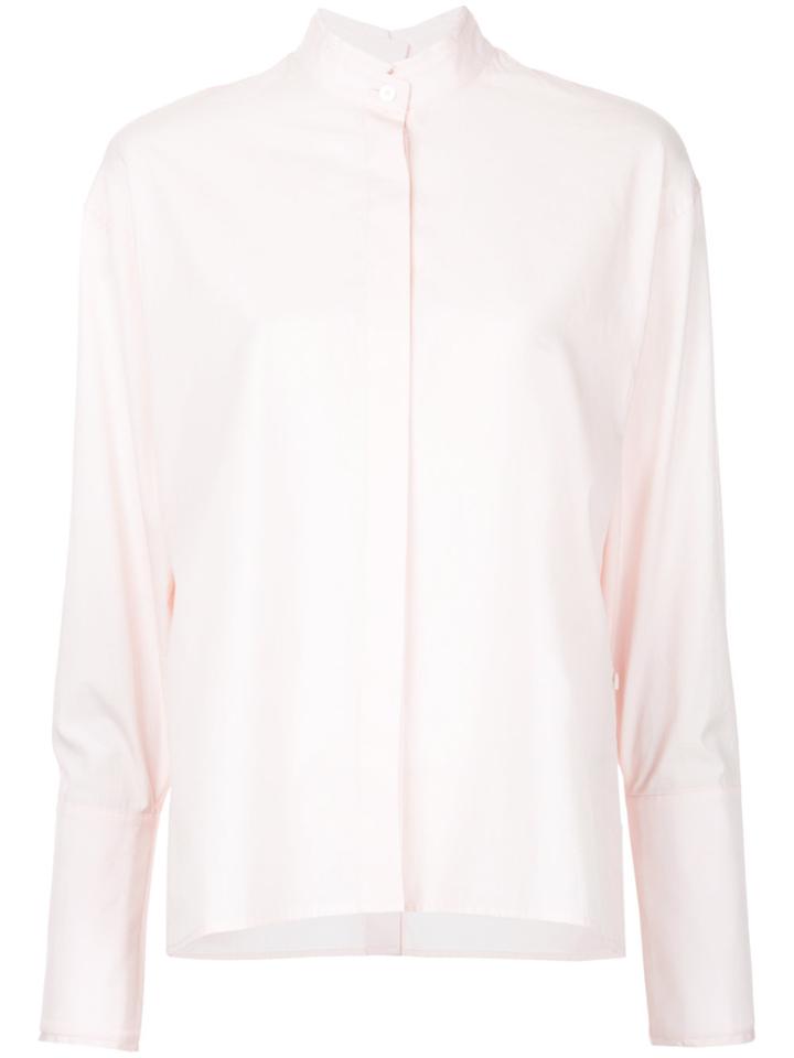 Dion Lee Quarter Frayed Shirt - Pink & Purple