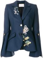 Peter Pilotto Floral Embroidered Blazer - Blue