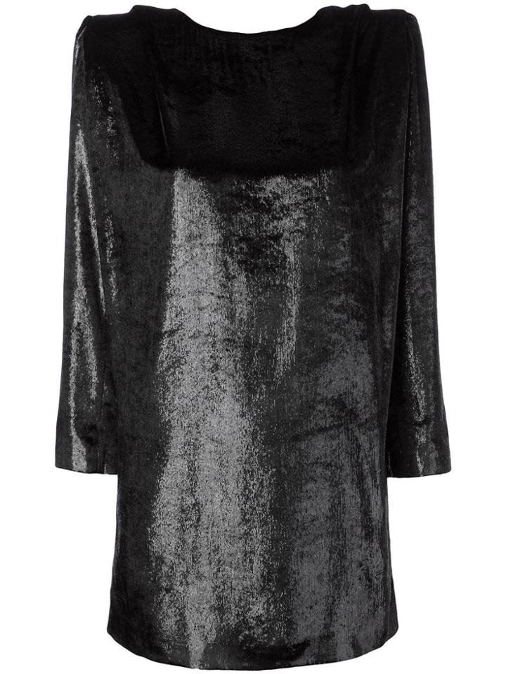 Dundas Glitter Detail Dress - Black