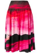 Pinko Printed Midi Skirt