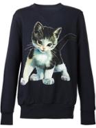 Vivienne Westwood Cat Print Sweatshirt, Adult Unisex, Size: Xl, Blue, Cotton