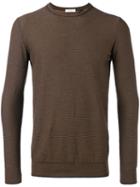 Paolo Pecora - Slit Detail Jumper - Men - Cotton - M, Brown, Cotton