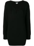 Kenzo Longline Ribbed Knit Sweater - Black