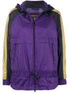 Woolrich Contrast Stripe Hooded Jacket - Purple