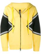 Neil Barrett Panelled Zipped Hoodie - Yellow