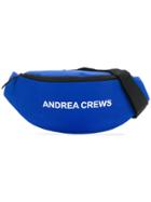 Andrea Crews Slogan Bum Bag - Blue