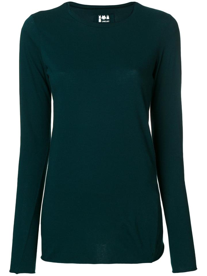 Labo Art Round Neck Top - Green