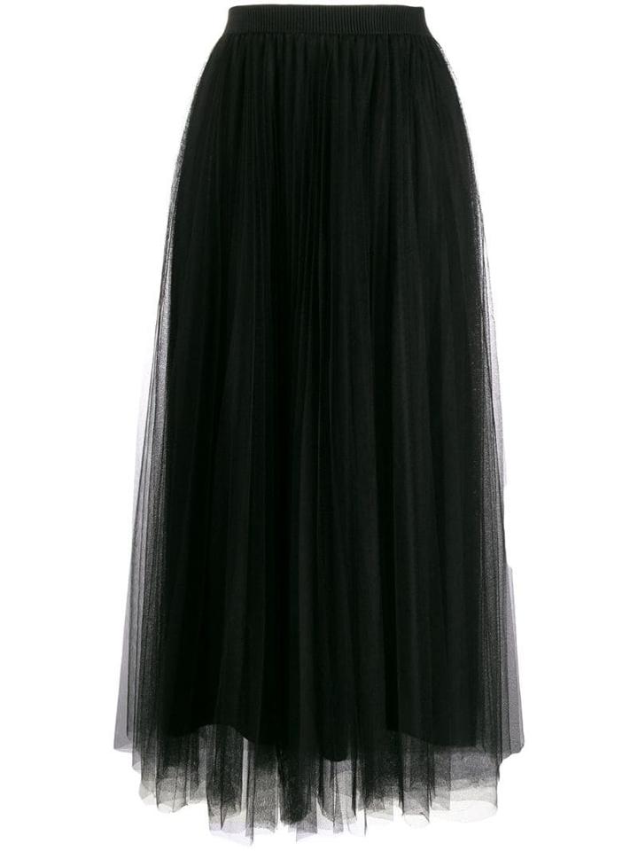 Fabiana Filippi Pleated Layered Skirt - Black