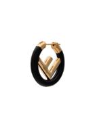 Fendi Single Logo Earring - Black