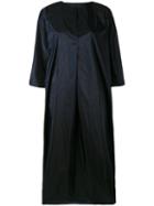 Daniela Gregis - Round Neck Shirt Dress - Women - Silk - 2, Blue, Silk