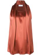 Gianluca Capannolo Satin Top - Yellow & Orange