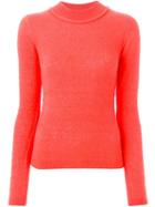 Roksanda High Neck Sweater, Women's, Size: Large, Yellow/orange, Silk/cashmere/wool